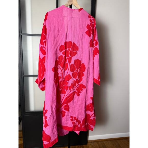Ann Taylor Pink Kimono Duster Size M/L - Picture 2 of 7